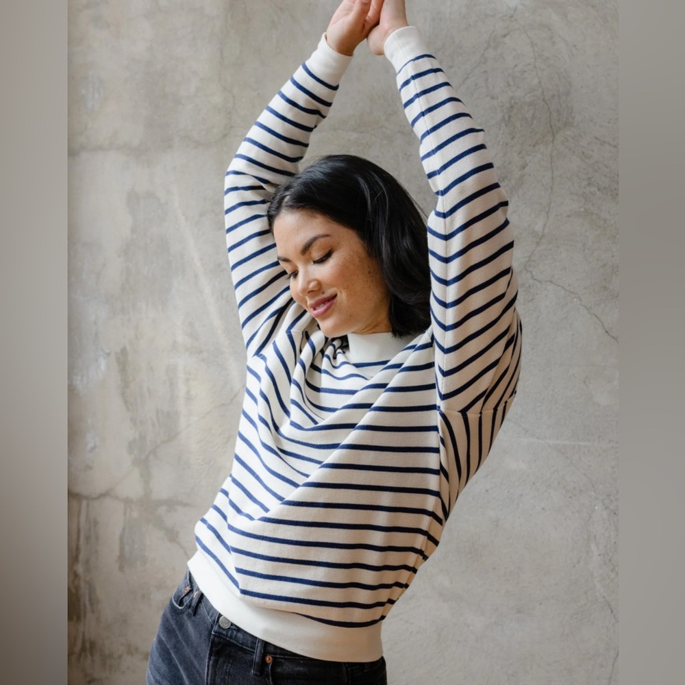 ABLE Brea Waffle Sweatshirt